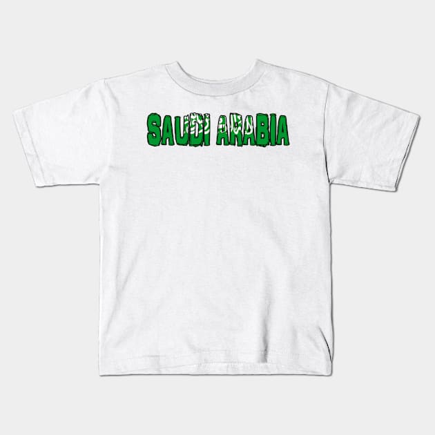 Saudi Arabia Kids T-Shirt by Design5_by_Lyndsey